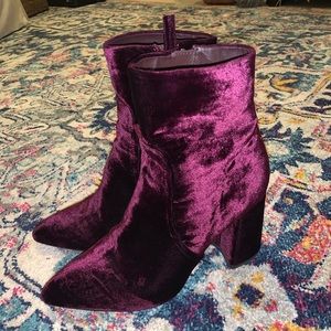 Steve Madden Velvet Booties